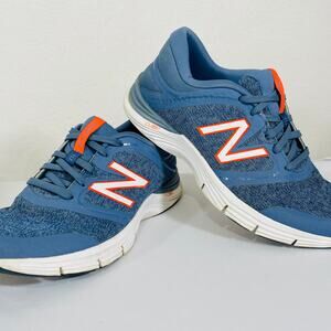 New Balance Running Shoes Women 9 Blue Cush+ Sneakers Lace Up Sneakers WX711H12